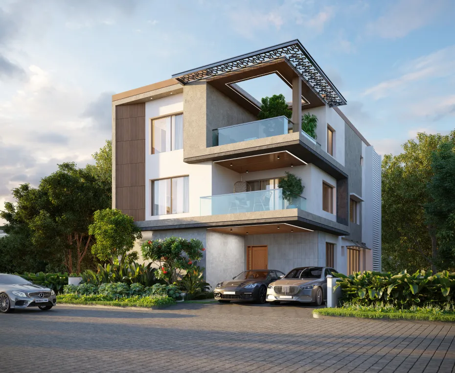 Upcoming highrise residential development by SR Builders